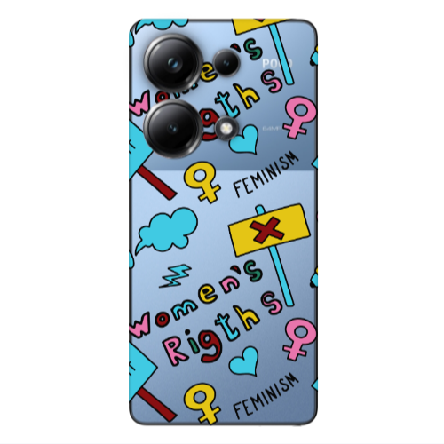 Xiaomi Poco M6 Pro 4G Feminism Transparent Silicone TPU Θήκη