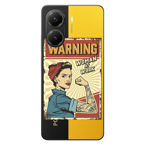Xiaomi Poco X7 Pro Woman at work Transparent Silicone TPU Θήκη