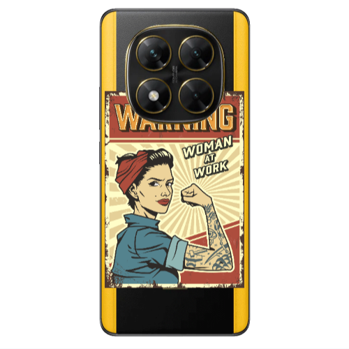 Xiaomi Poco X7 Woman at work Transparent Silicone TPU Θήκη