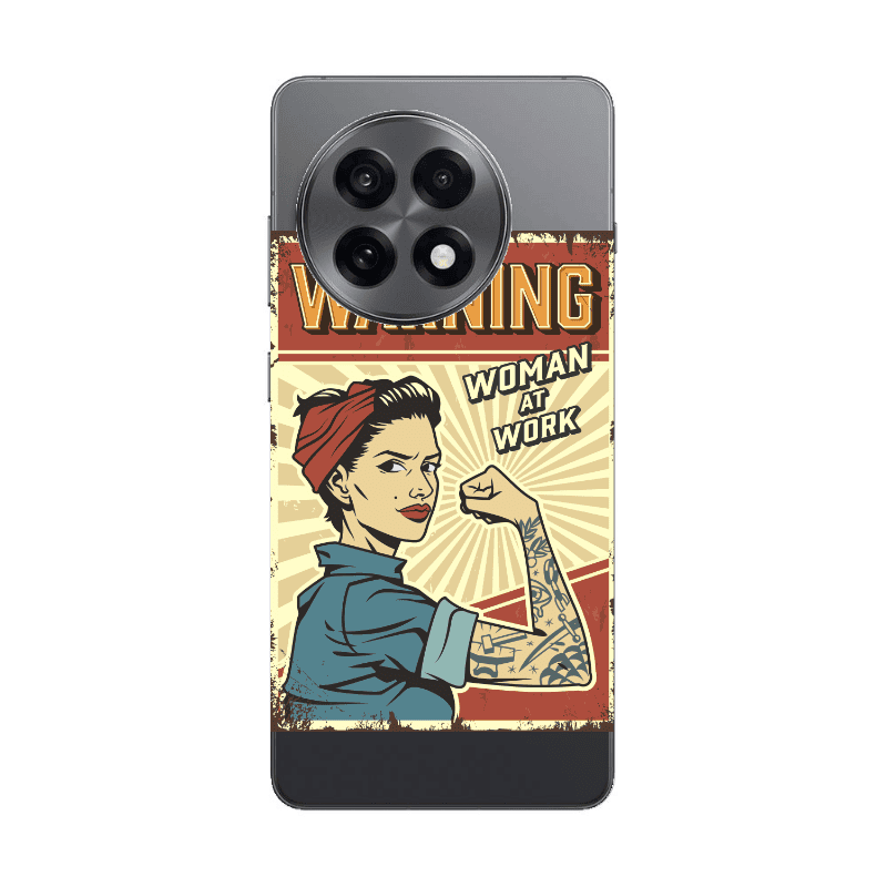 Oneplus 13 5G Woman at work Transparent Silicone TPU Θήκη