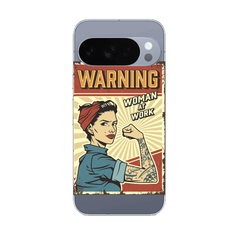 Google Pixel 10 Pro Woman at work Transparent Silicone TPU Θήκη