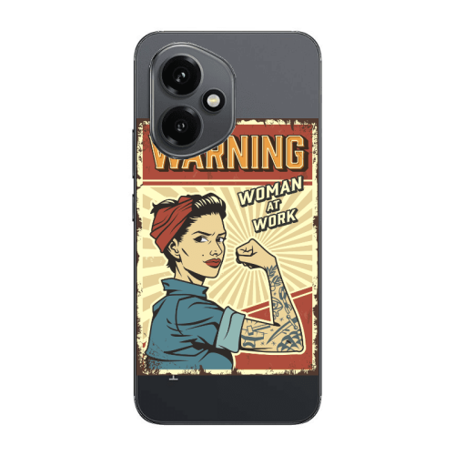 Honor Magic 400 Woman at work Transparent Silicone TPU Θήκη