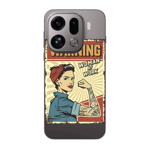 Oppo Find X9 Pro Woman at work Transparent Silicone TPU Θήκη
