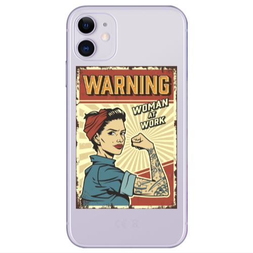Apple iPhone 11  Woman at work Transparent Silicone TPU Θήκη