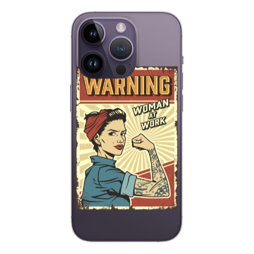 Apple iPhone 14 Pro  Woman at work Transparent Silicone TPU Θήκη
