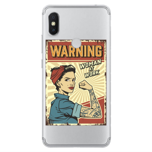 Xiaomi Redmi S2 Woman at work Transparent Silicone TPU Θήκη