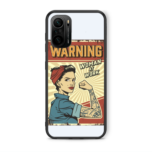 Xiaomi Poco F3 Woman at work Black Glossy Θήκη