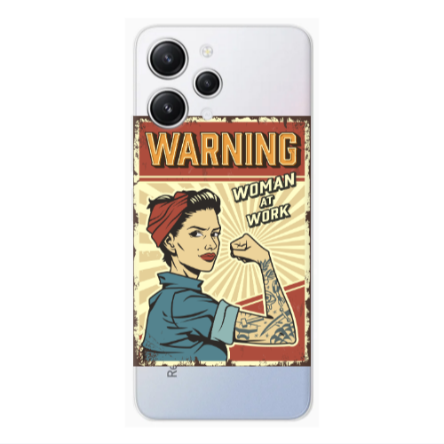 Xiaomi Redmi 12 Woman at work Transparent Silicone TPU Θήκη