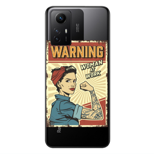 Xiaomi Redmi Note 12s Woman at work Transparent Silicone TPU Θήκη