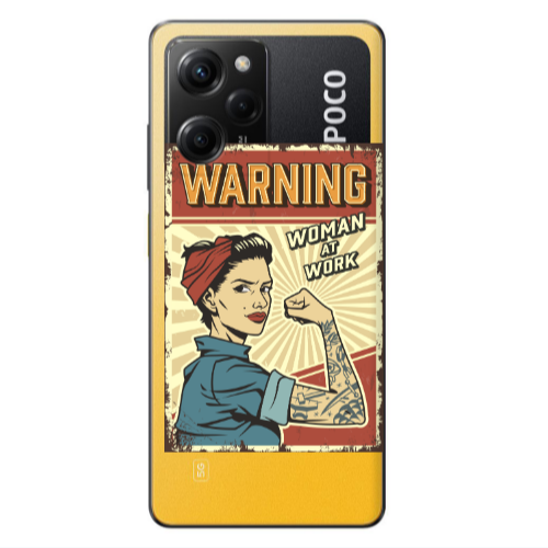 Xiaomi Poco X5 Pro Woman at work Transparent Silicone TPU Θήκη