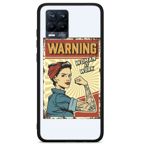 Realme 8 i Woman at work Black Glossy Θήκη