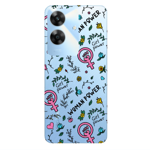 Realme Note 60 Woman Power Transparent Silicone TPU Θήκη