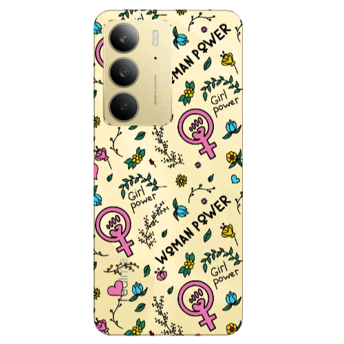 Realme C 75 Woman Power Transparent Silicone TPU Θήκη
