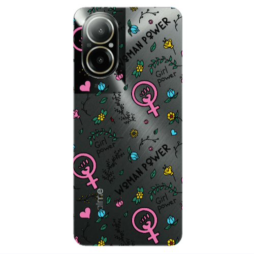 Realme C67 Woman Power Transparent Silicone TPU Θήκη