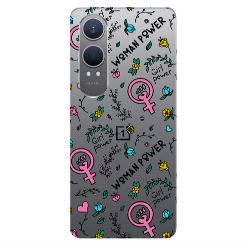 Oneplus Nord Ce 4 lite Woman Power Transparent Silicone TPU Θήκη