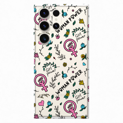 Samsung S25 Ultra Woman Power Transparent Silicone TPU Θήκη
