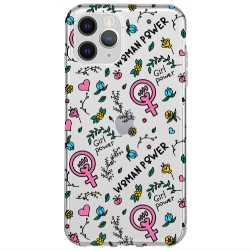 Apple iPhone 13 Pro Max Woman Power Transparent Silicone TPU Θήκη