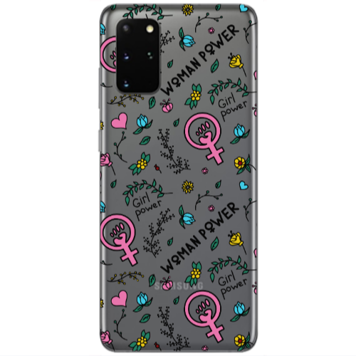 Samsung S20 Plus Woman Power Transparent Silicone TPU Θήκη