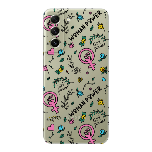 Samsung S22 Plus Woman Power Transparent Silicone TPU Θήκη