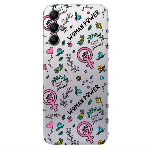 Samsung A24 Woman Power Transparent Silicone TPU Θήκη