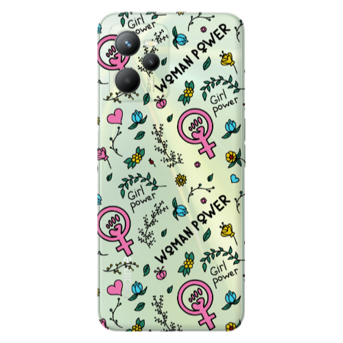 Realme C35 Woman Power Transparent Silicone TPU Θήκη