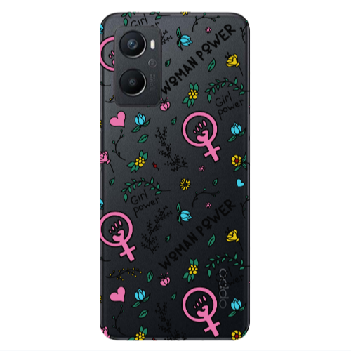 Oppo A 96 Woman Power Transparent Silicone TPU Θήκη