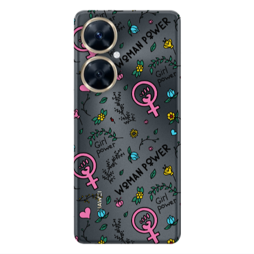 Huawei Nova 11i Woman Power Transparent Silicone TPU Θήκη