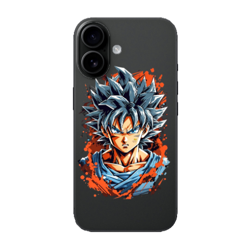 Apple Iphone 16 plus Anime Goku Transparent Silicone TPU Θήκη