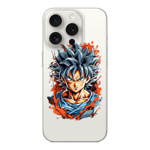 Apple Iphone 16 Pro Max Anime Goku Transparent Silicone TPU Θήκη