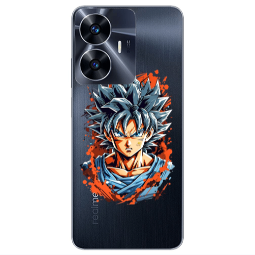 Realme Note 50 Anime Goku Transparent Silicone TPU Θήκη