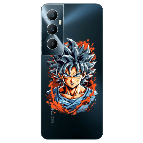 Realme C65 Anime Goku Transparent Silicone TPU Θήκη