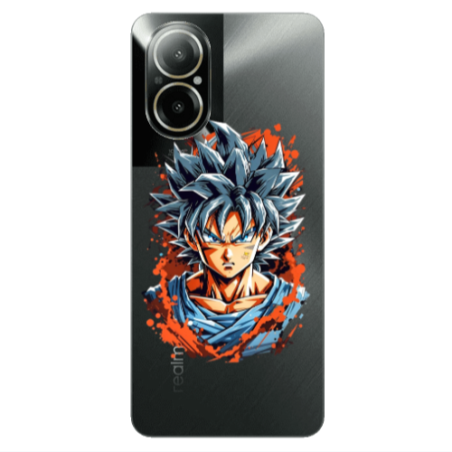 Realme C67 Anime Goku Transparent Silicone TPU Θήκη