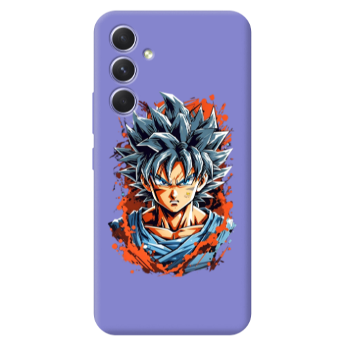 Samsung A56 Anime Goku Purple Colored Silicone TPU Θήκη