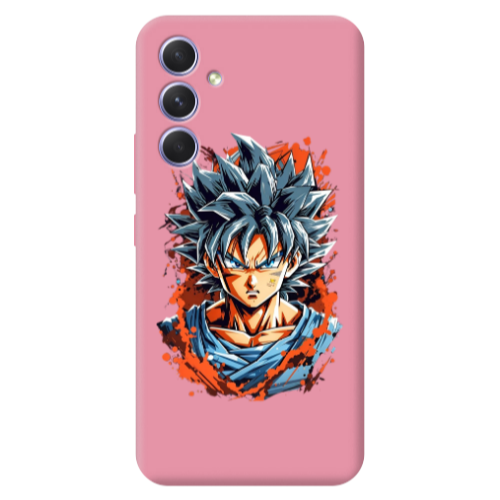 Samsung A56 Anime Goku Pink Colored Silicone TPU Θήκη