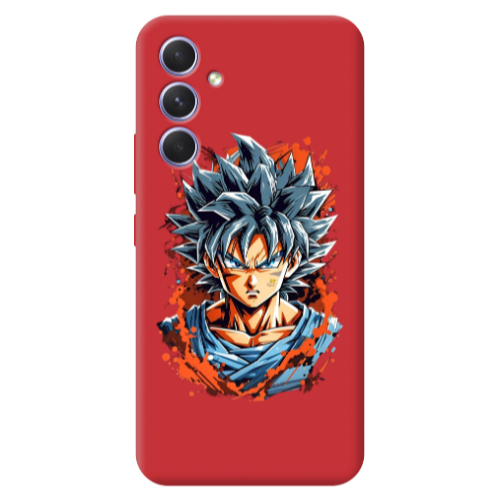 Samsung A56 Anime Goku Red Colored Silicone TPU Θήκη