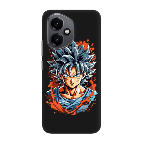 Honor Magic 400 Anime Goku Black Colored Silicone TPU Θήκη