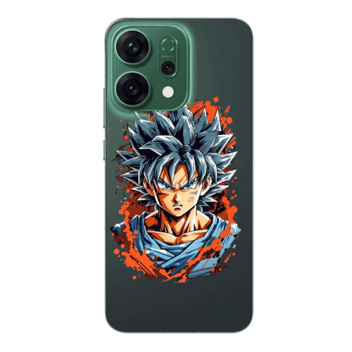 Oppo RENO 14 Anime Goku Transparent Silicone TPU Θήκη