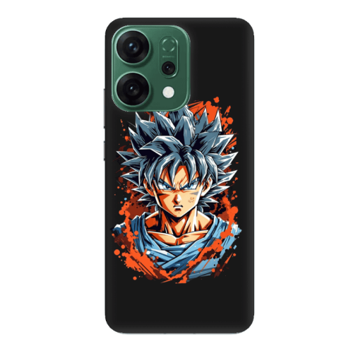 Oppo RENO 14 Anime Goku Black Colored Silicone TPU Θήκη