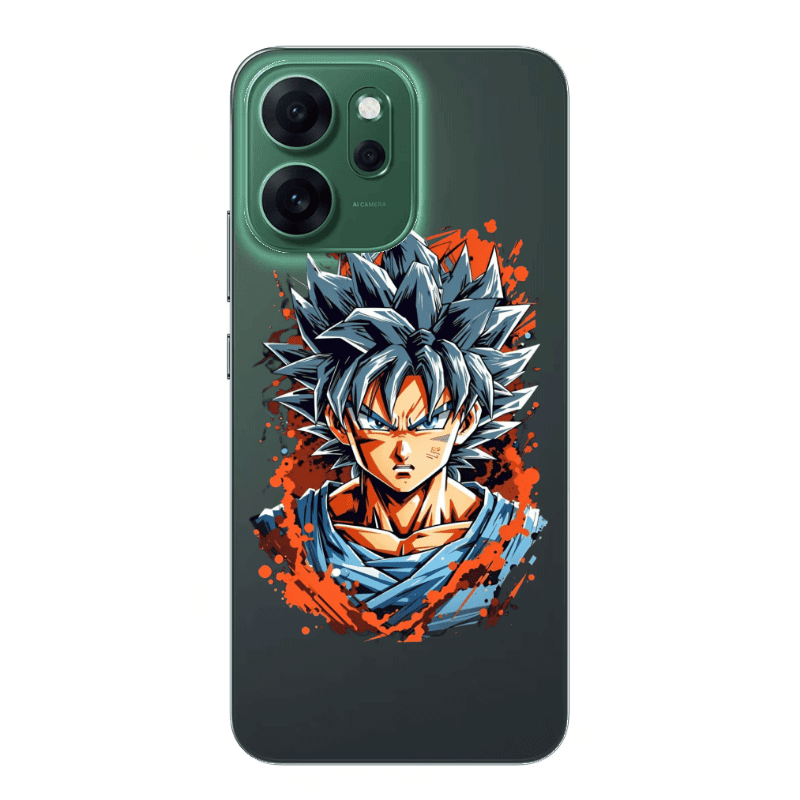 Oppo 14 F Anime Goku Transparent Silicone TPU Θήκη