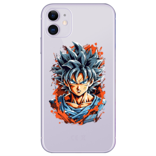 Apple iPhone 11  Anime Goku Transparent Silicone TPU Θήκη