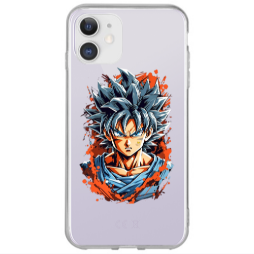 Apple iPhone 12 Anime Goku Transparent Silicone TPU Θήκη