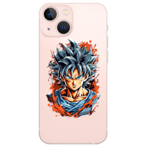 Apple iPhone 13 Anime Goku Transparent Silicone TPU Θήκη