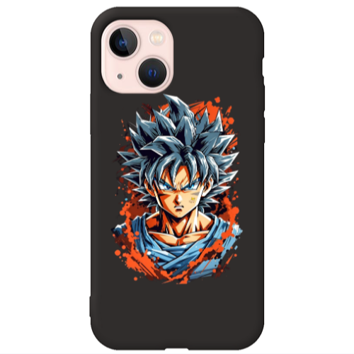 Apple iPhone 13 Anime Goku Black Colored Silicone TPU Θήκη