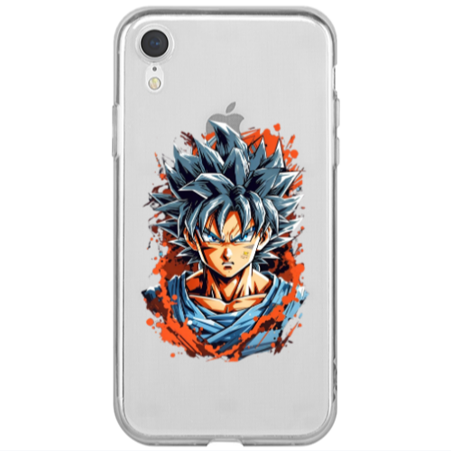 Apple iPhone Xr Anime Goku Transparent Silicone TPU Θήκη