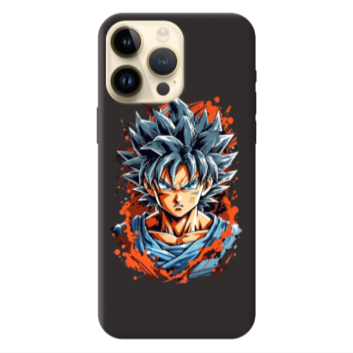 Apple iPhone 13 Pro Max Anime Goku Black Colored Silicone TPU Θήκη