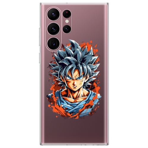Samsung S22 Ultra Anime Goku Transparent Silicone TPU Θήκη