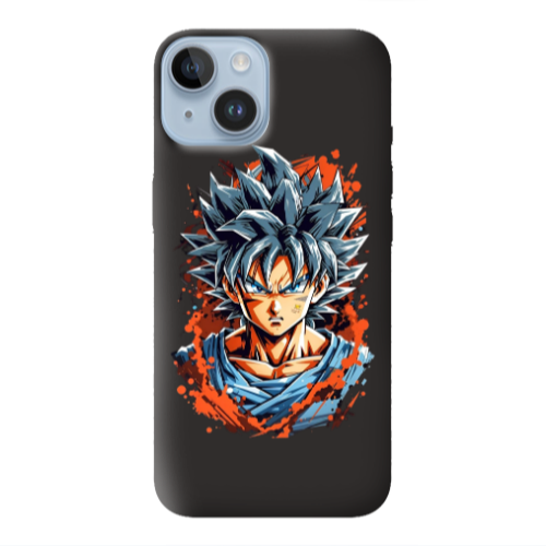 Apple iPhone 14  Anime Goku Black Colored Silicone TPU Θήκη