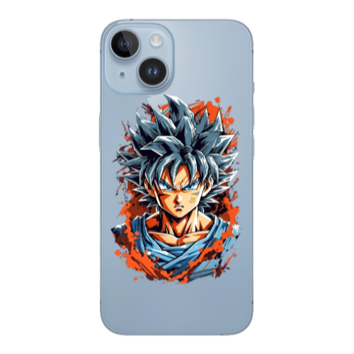 Apple iPhone 14 Plus Anime Goku Transparent Silicone TPU Θήκη