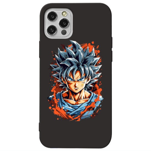 Apple iPhone 13 Pro Anime Goku Black Colored Silicone TPU Θήκη