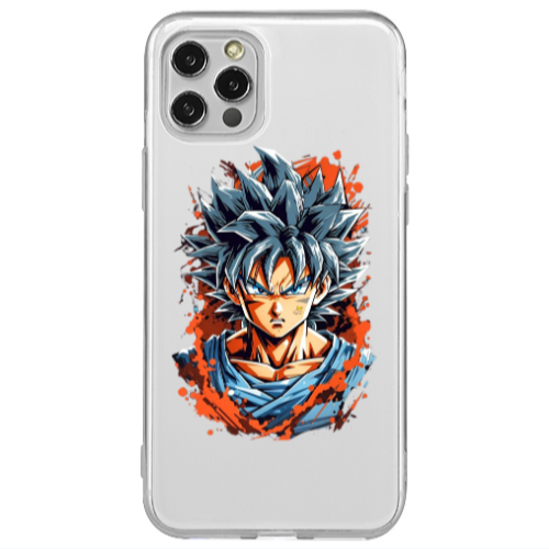 Apple iPhone 12 Pro Anime Goku Transparent Silicone TPU Θήκη